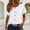White, variant on Wuxian Women Casual Shirt Solid Color Hollow Out Jacquard Short Sleeve Button V-Neckt Shirt Soft Basic Tee Trendy Spring Summer Comfort Fit Breathable Elegant Tops Streetwear,White,XL