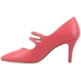 thumbnail image 3 of Journee Womens Sidney Narrow Width Pointed Toe Mid Heel Pumps, 3 of 10