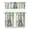 White-429, variant on Paris Girly Pink Kitchen Curtains Set, Travel Adventure Vintage Style Tier and Valance, Airplane Flight Holiday Trip Themed Drapes for Office, Kitchen or Small Window Space