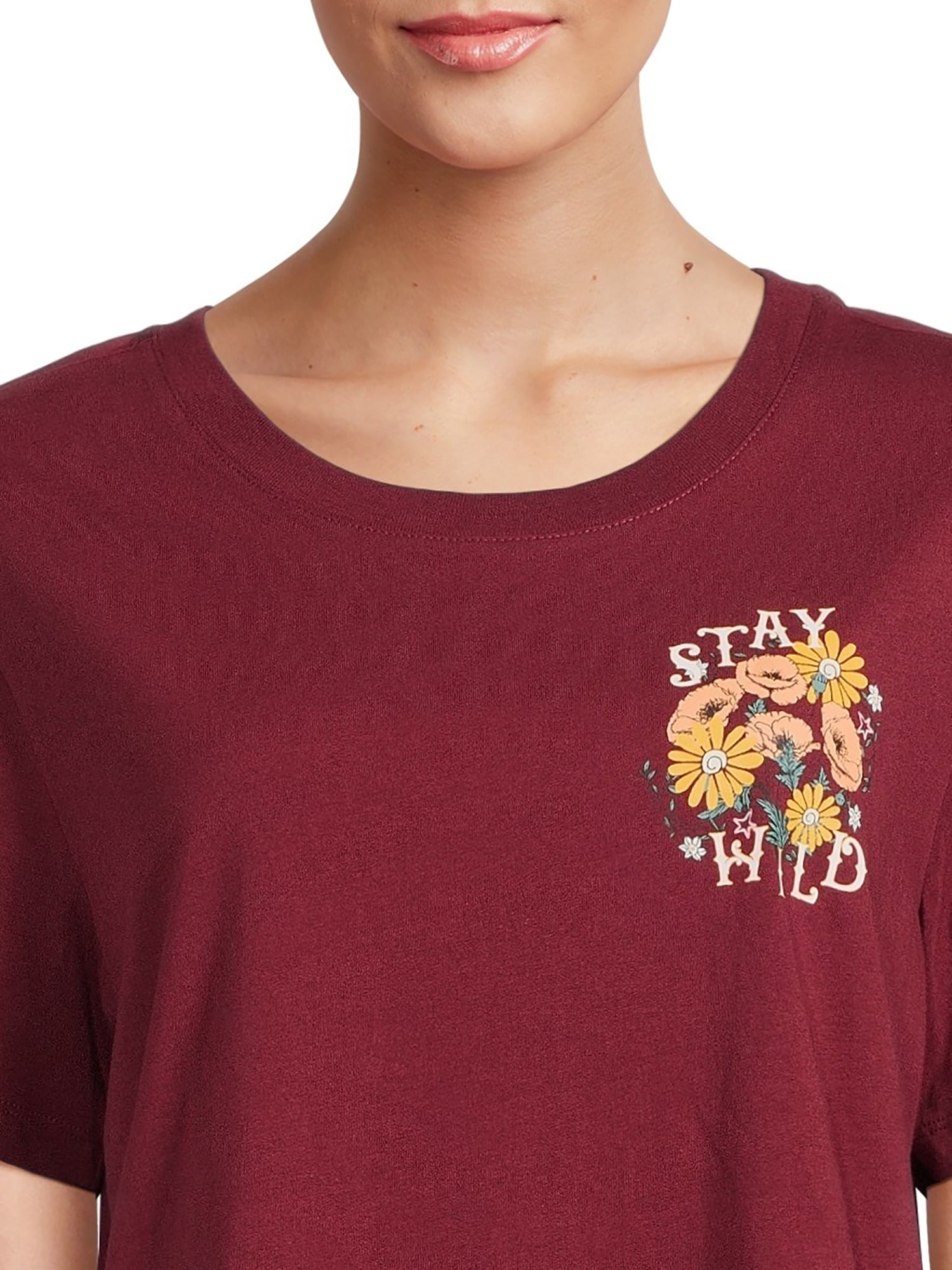 Self Esteem Juniors Crewneck Boyfriend Graphic Tee, Sizes S-XL