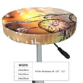 thumbnail image 4 of Lsque Follow Your Dream Dreamcatcher Pattern Round Bar chair cushion covers Velvet Fabric Premium Comfort Protects from Scratches and Stains for 14-17 Inch Chair-14 inch, 4 of 7