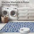 thumbnail image 5 of ODIKA 8'x10' Machine Washable Non-Slip Area Rug, Modern Geometric Interlocking Squares High Traffic Rug, Blue, 248733, 5 of 7