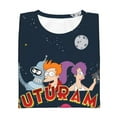 thumbnail image 7 of Futurama Planet Express Logo Teen T-Shirt Crewneck Short Sleeve Double-Sided Print Summer Tee Shirts Top For Youth Boys Girls Children Large, 7 of 7