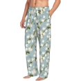 thumbnail image 2 of Xecao Tulips Flowers Men's Straight Lounge Pajama Pants: The Ultimate in Comfortable Sleepwear, 2 of 9