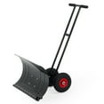 thumbnail image 1 of Pelle à Neige avec Roues pour Allée, Pelle à Neige Robuste avec Grand Manche Réglable 29 Po x 16,5 Po, Lame Inclinée, Déneigement Efficace pour Trottoir, 1 of 8