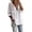White,#039, variant on Women's Henley V Neck Linen Blouse Boho Solid Long Sleeve Loose Tunic Tops Casual Comfy Shirt for Summer Vacation,M