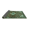 thumbnail image 2 of Ahgly Company Indoor Round Persian Turquoise Blue Traditional Area Rugs, 3' Round, 2 of 4