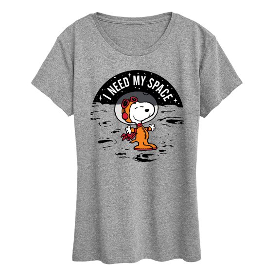 Peanuts - I Need My Space - Women's Short Sleeve Graphic T-Shirt