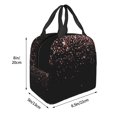 thumbnail image 3 of Disketp Rose Gold Glitter1 Bolsa Térmica para Almuerzo para Hombre y Mujer, Ideal para Trabajo, Senderismo y Picnic, 3 of 8