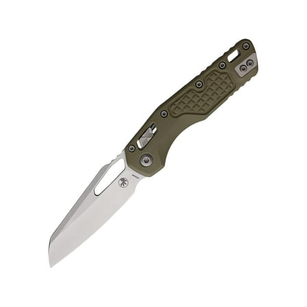Microtech MSI Pocket Knife 3.88" Sheepsfoot Bohler M390MK Stonewashed Blade Frag G-10 Handle OD Green
