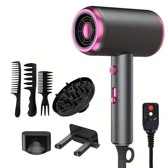 Ionic Professional Hair Dryer with Diffuser - Fast Drying for All Hair Types
