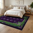 thumbnail image 3 of ODIKA 6'x9' Washable Area Rug Ghost Gothic Horror Halloween Skull Spooky Vintage Witchy Witch for Dining Room, Under Table, Office Décor, Non-Slip Chair-Friendly, 3 of 7