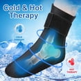 thumbnail image 2 of Ankle Foot Ice Pack Wrap for Injuries, Reusable Gel Cold Therapy Sock with Hot & Cold Therapy, Instant Pain Relief for Achilles Tendonitis, Plantar Fasciitis, Foot Heel (Large (Pack of 1)), 2 of 5