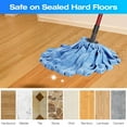 thumbnail image 5 of 3 Pack Microfiber Cloth Mop Refills Compatible with O Cedar, Washable Mop Replacements for Wet and Dry Use (Blue), 5 of 9
