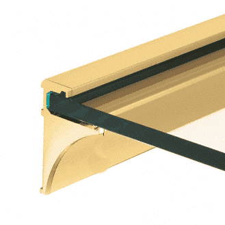 

CRL SE3818BGA Brite Gold Anodized 18 Aluminum Shelf Kit for 3/8 Glass