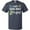 Navy Blue, variant on Just Down Right Perfect Down Syndrome Awareness Ribbon T-Shirt