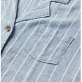 thumbnail image 4 of Hang Ten Womens Linen Blend Button Down Shirt Light Blue S, 4 of 4