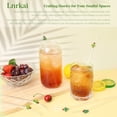 thumbnail image 6 of Lnrkai 6 Pcs Reusable Glass Straws Shatter Resistant, 7.9'' Clear Drinking Straw Dishwasher Safe with 2 Brushes for Summer Party Decor Smoothies Juice, 6 of 7
