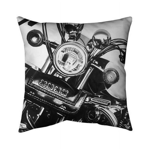 18 x 18 in. Realistic Motorcycle-Double Sided Print Indoor Pillow