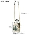 thumbnail image 2 of FORMRS Crossbody Bag for Women Quilted Travel Shoulder Cell Phone Purse with Chain Strap Handbag, Hand Drawn Christmas, 2 of 7