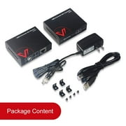 AV Access USB Extender Over Cat5e/6 196ft/60M, 4 USB 2.0 Ports, Plug and Play, No Driver, Supports All Operating System, Two Webcams Work Synchronously, Keyboard and Mouse Over Ethernet(U2EX50)