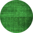 thumbnail image 1 of Ahgly Company Indoor Round Abstract Green Contemporary Area Rugs, 4' Round, 1 of 1