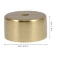 thumbnail image 2 of HEALEEP 1Jgo Soporte Metálico Redondo Para De Con Acabado Dorado, 2 of 6