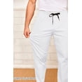 thumbnail image 5 of COOFANDY Men's Casual Pants Cotton Twill Drawstring Elastic Waist Chino Dress Pants Loose Fit All, 5 of 6