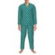 thumbnail image 3 of Fotbe Aquamarine Glitter Pijama de Hombre con Estampado de Manga Larga, Conjunto de 2 Piezas, Ropa de Dormir Suave y Cómoda con Bolsillos-Small, 3 of 7