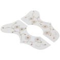 thumbnail image 2 of Guitar Pickguard, Hard Plastic Pickguard Hard Plastic Guitar Protection Plate 2Pcs Forehand And Backhand  For Acoustic White,Red,Brown,Black, 2 of 8