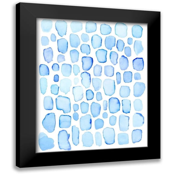 Popp, Grace 12x14 Black Modern Framed Museum Art Print Titled - Ice Cubes II