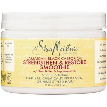 Shea Moisture Jamaican Black Castor Oil Strengthen & Restore Smoothie Cream 12 oz (Pack of 3)