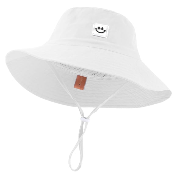 Sombrero de pescador Sonmony Smile Face UPF 50+ para niños