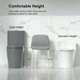 thumbnail image 3 of Canddidliike 1.1/1.6 GPF Dual Flush One-Piece Toilet, Button on Tank top S-trap 12 inches, Elongated Bowl with Soft Close Seat, Water-Saving MAP 1000g, Light Gray, 3 of 13
