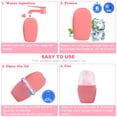 thumbnail image 3 of Molde de hielo reutilizable para cara, hielo para cara para apretar la piel, soporte de hielo de silicona para cara, regalo para el cuidado de la piel de glaseado para mujeres (rosa), 3 of 5