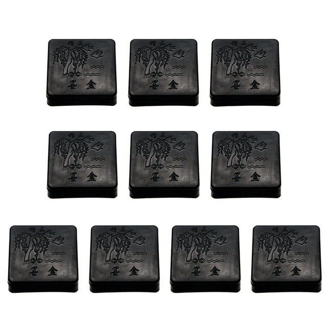 Caja de tinta cuadrada, contenedor de tinta multifunción, caja de tinta para practicar caligrafía, 10 Uds.