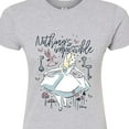 thumbnail image 3 of Disney - Alice In Wonderland - Nothings Impossible - Juniors Fitted Graphic T-Shirt, 3 of 5
