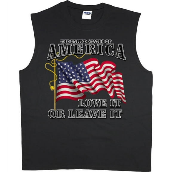 USA Love it or Leave it t-shirt sleeveless t-shirt muscle tee for men