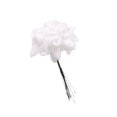 thumbnail image 1 of Ounissouiy Flores artificiales Rosa Mini ramo hogar boda regalo falso año nuevo fiesta decoración arreglo suministros Kits de decoración para fiestas Blanco, 1 of 6