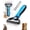 1A- Blue, variant on Fuebueo Pet Pro Grooming Tool, Dematting Rake and Steel Comb Set for Dogs Cats, 2 Piece Undercoat Deshedding Tool, Stainless Steel Comb for Removing Mats Tangles Fur, Sky Blue
