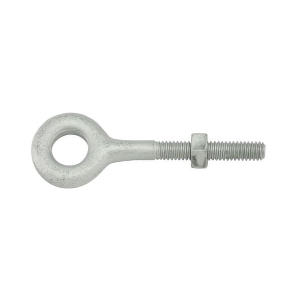 TC International 41003 0.25 x 4 in. Forged 1030 Carbon Steel Hot Dip Galvanized Regular Type Eye Bolts - Pack of 2