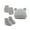 Gray, variant on HeroNeo Baby Ears Newborn Hats Mittens and Socks Set for Boys Girls Beanie Hat 0-6 Month Baby Stuff (Pack of 3)