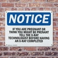 thumbnail image 4 of (2 Pack) If You Are Pregnant Or Think You Might Be OSHA Notice Sign 18 Inch X 12 Inch Indoor / Outdoor Rust-Free Aluminum Metal Signs for Workplace, Workshop, and Construction Site,, 4 of 8