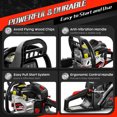 62cc 18 & 22 Inch Gas Chainsaw for Tree Cutting, Firewood, Logging 2 ...