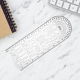 thumbnail image 2 of Lijie Traffic Accident Drawing Ruler, Drawing Template Measuring Ruler, Craft Drafting White, 2 of 6