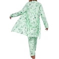 thumbnail image 5 of ZANKLEY Womens Pajamas Set 3 Piece Floral Butterfly Print Cami Top Long Pants Robe Sleepwear Loungewear Comfort, 5 of 12
