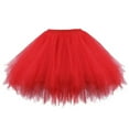 thumbnail image 2 of LNMQLPDBS Tutu for Toddler Girls Baby Dance Solid Elastic Tutu Skirt Toddler Clothes Ruffled Pink Tutu Ballet Fancy Costume, 2 of 3