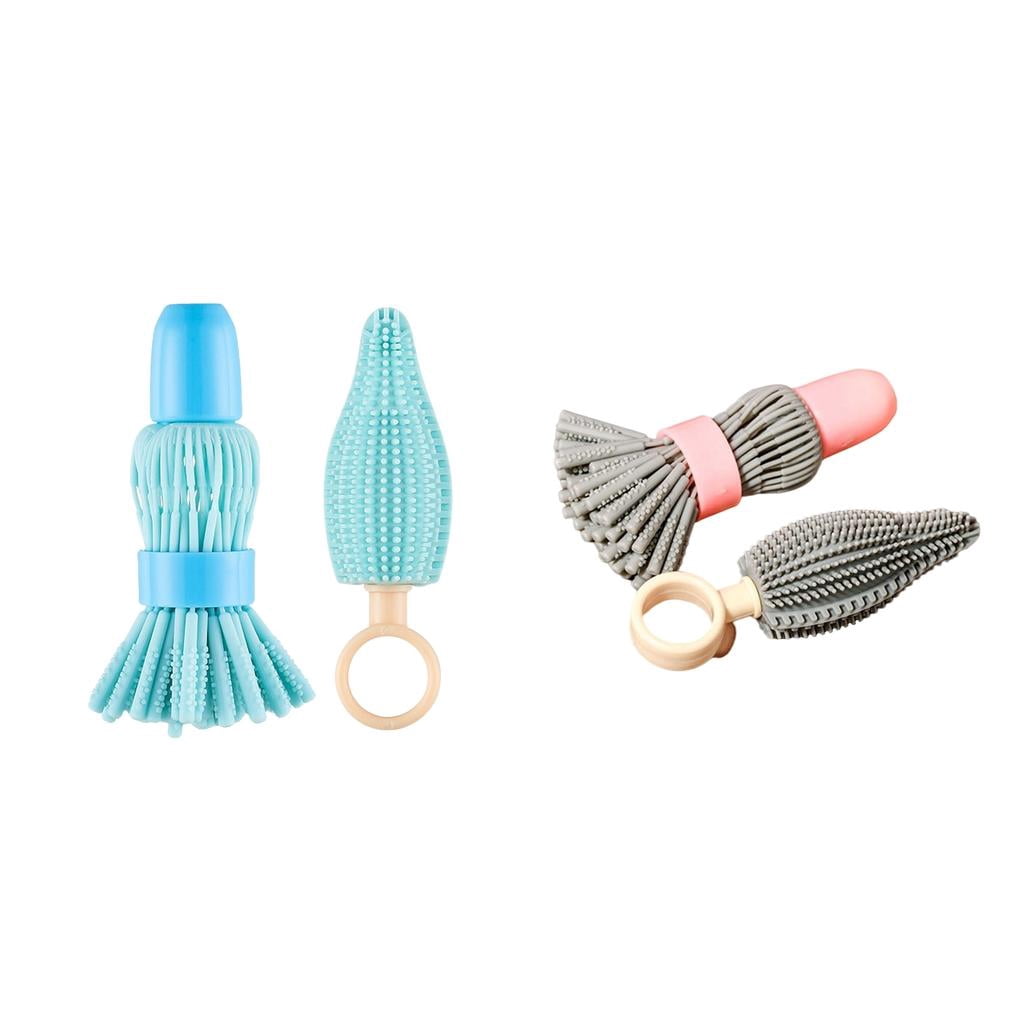 Bottle Brush,Portable Baby Bottle Brush Shake Bottle Cleaner,Silicone ...