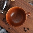 thumbnail image 6 of FURNIX Coffee Mug Top Grade Natural Solid Wood Tea Cup,Kitchen Cup,Toothbrush Cup,Eco-Friendly Lightweight,Wooden Drinkware For Tea,Coffee,Wine,Beer,Wooden Mug Gift Idea 8.7X5.7Cm, 6 of 9