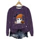 thumbnail image 2 of Ailaofu Women's Halloween Printed Round Neck Casual Sports Long Sleeve Sweatshirt Top Sweatshirt Loose Soft Long Sleeve Pullover Tops, 2 of 6